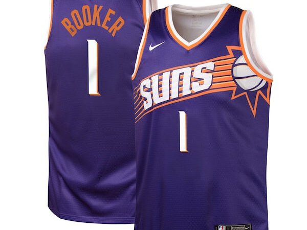 Devin Booker Phoenix Suns Nike Youth Swingman Jersey - Icon Edition - Purple