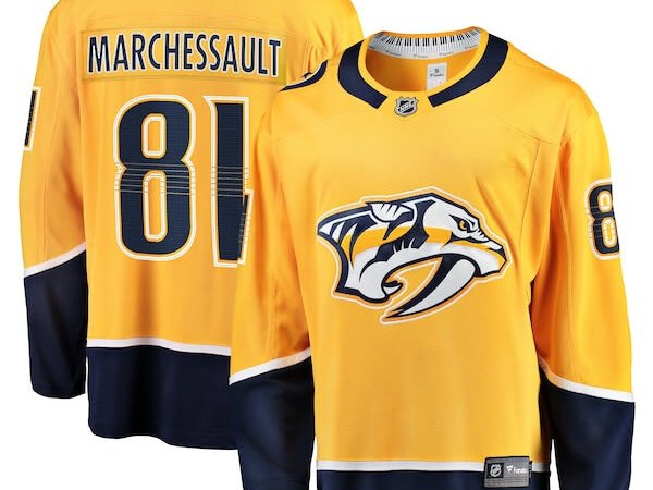 Jonathan Marchessault Nashville Predators  Home Premier Breakaway Player Jersey - Gold