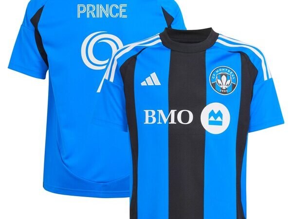 Prince Owusu CF Montreal adidas Youth 2025 Montréal Original Replica Player Jersey - Blue