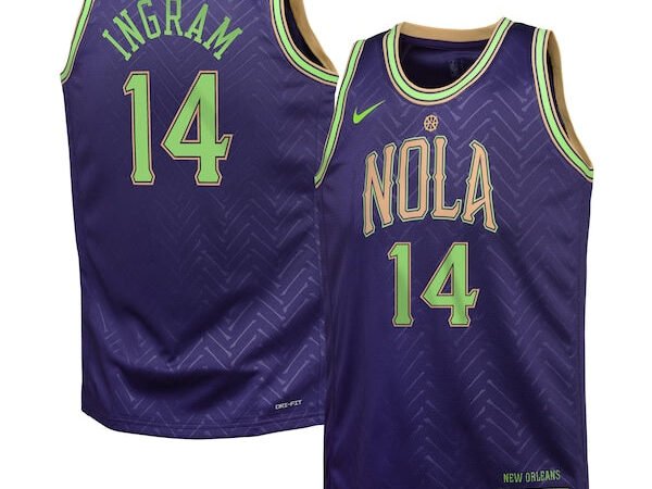Brandon Ingram New Orleans Pelicans Nike Youth 2024/25 Swingman Player Jersey - City Edition - Purple