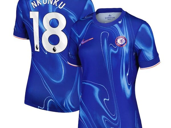 Christopher Nkunku Chelsea Nike Women's 2024/25 Home Replica Player Jersey - Blue