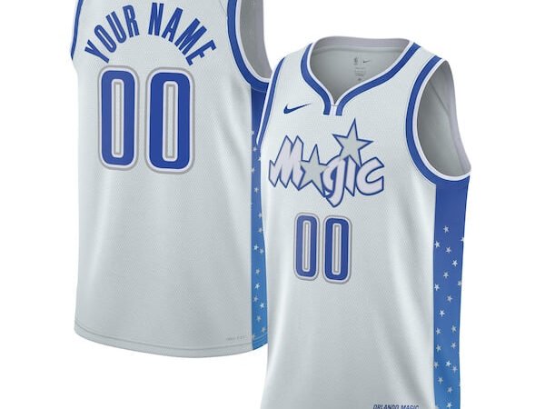Orlando Magic Nike Unisex 2025/26 City Edition Swingman Custom Jersey - Silver