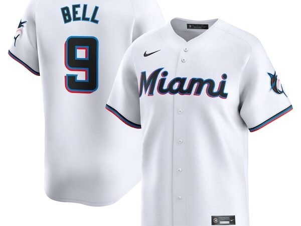 Josh Bell Miami Marlins Nike Home Limited Player Jersey - White