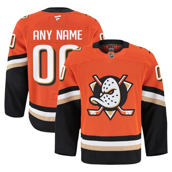 Anaheim Ducks Home Authentic Pro Custom Jersey - Orange