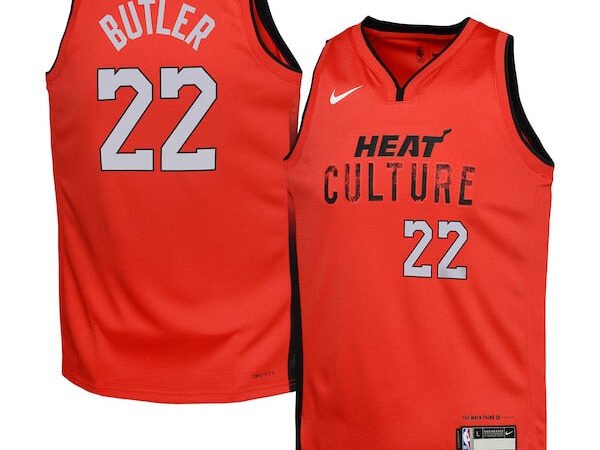 Jimmy Butler Miami Heat Nike Youth 2024/25 Swingman Player Jersey - City Edition - Red