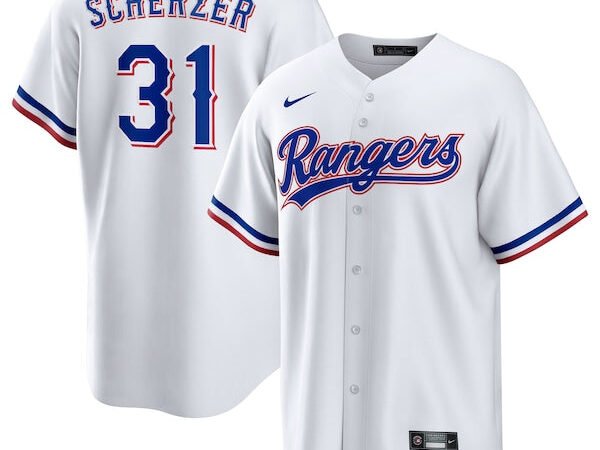 Max Scherzer Texas Rangers Nike Home Replica Player Jersey - White