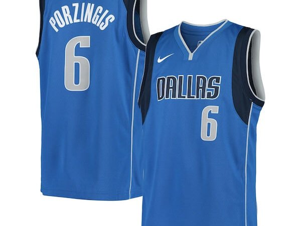 Kristaps Porzingis Dallas Mavericks Nike Youth Swingman Jersey - Icon Edition - Blue