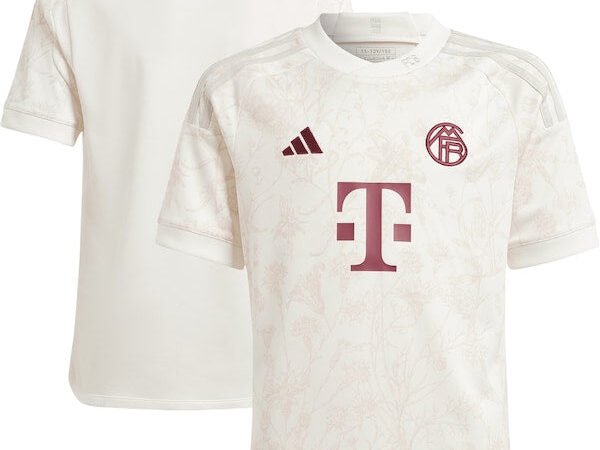 Bayern Munich adidas Youth 2023/24 Third Replica Jersey - White