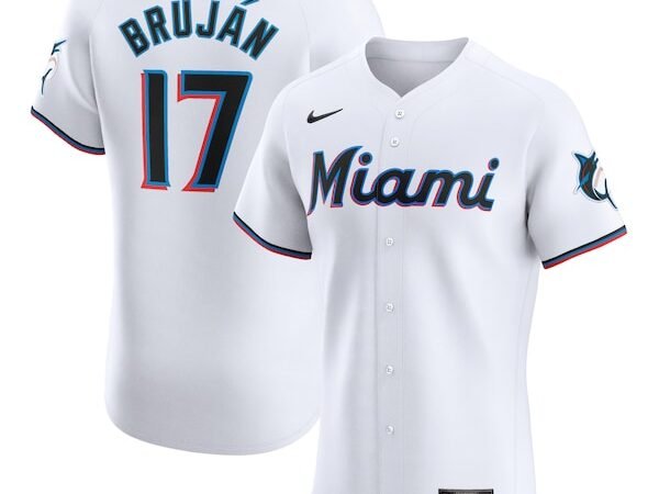 Vidal Brujan Miami Marlins Nike Home Elite Player Jersey - White