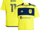 Tyler Boyd Nashville SC adidas Youth 2024 The 615 Kit Replica Player Jersey - Yellow/Black