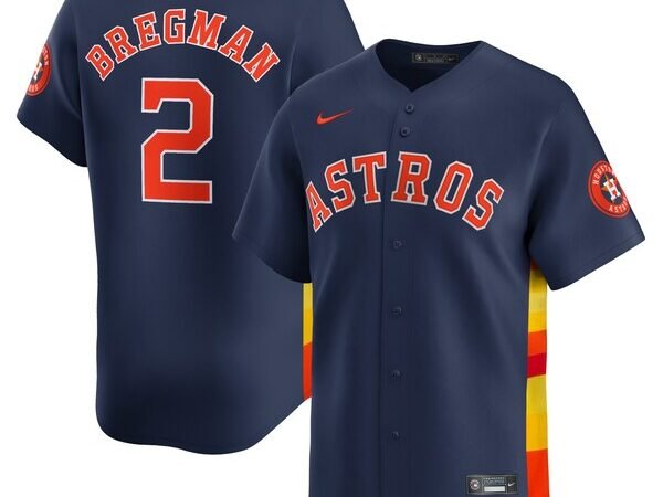 Alex Bregman Houston Astros Nike Alternate Limited Player Jersey – Navy