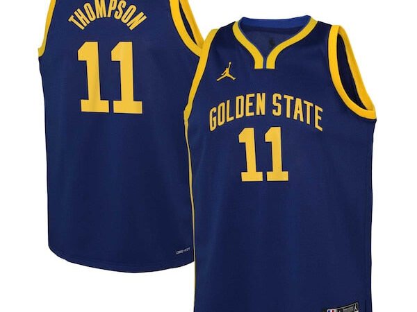 Klay Thompson Golden State Warriors Jordan Brand Youth Swingman Jersey - Statement Edition - Blue