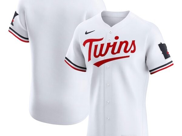 Minnesota Twins Nike Home Elite Jersey - White/Navy
