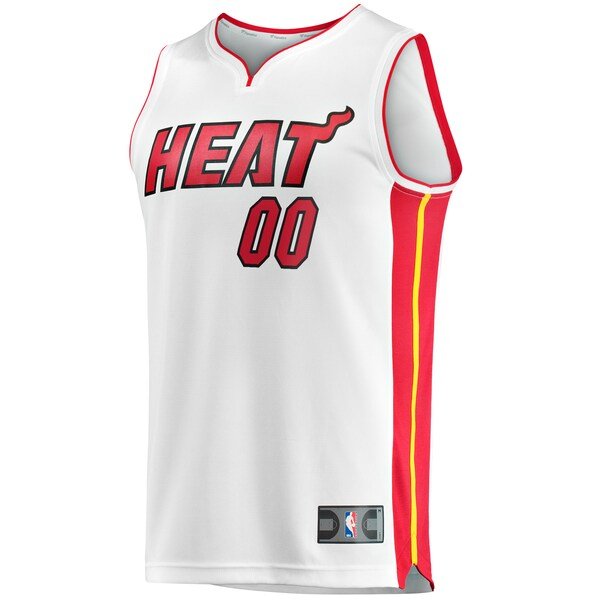 Miami Heat Youth Fast Break Custom Replica Jersey - Association Edition - White