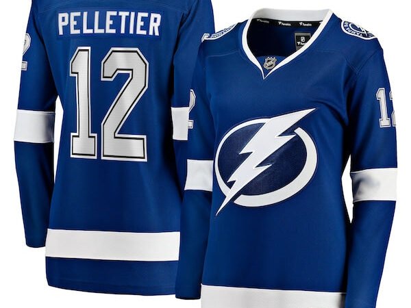 Jakob Pelletier Tampa Bay Lightning  Women's Home Breakaway Jersey - Blue