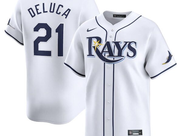 Jonny DeLuca Tampa Bay Rays Nike Home Limited Player Jersey - White
