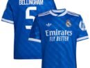 Jude Bellingham Los Merengues adidas Youth 2025/26 Third Replica Player Jersey - Blue