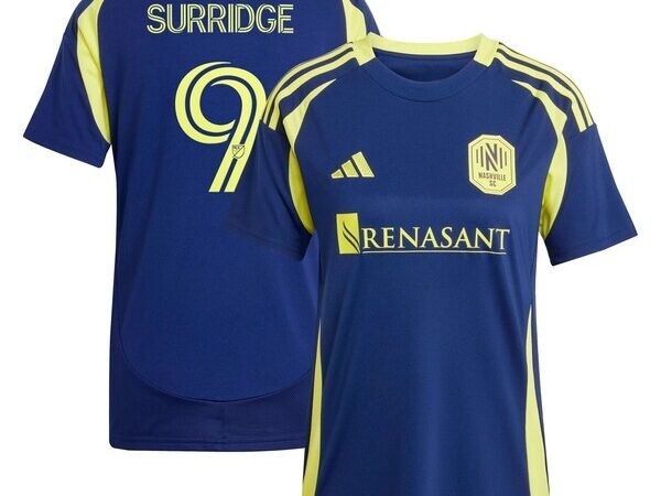 Sam Surridge Nashville SC adidas Women's 2025 The Heart of Nashville Kit Replica Player Jersey - Navy