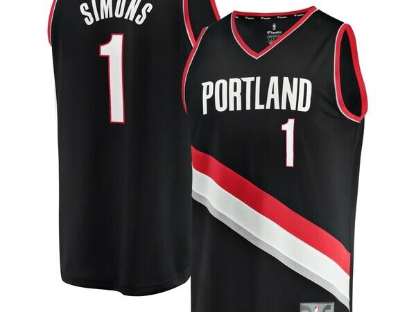 Anfernee Simons Portland Trail Blazers  Youth Fast Break Player Jersey - Icon Edition - Black