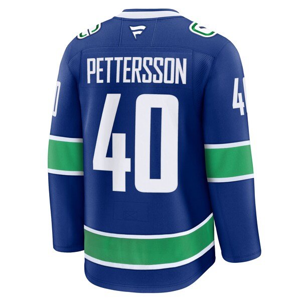 Elias Pettersson Vancouver Canucks Home Premium Jersey - Blue/Black