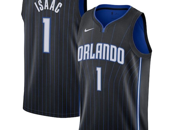 Jonathan Isaac Orlando Magic Nike Swingman Jersey - Black - Icon Edition