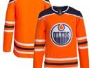 Edmonton Oilers adidas Men's Home Authentic Jersey - Orange