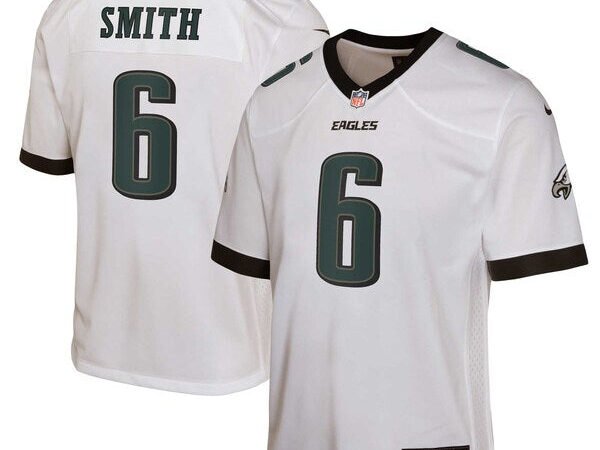 DeVonta Smith Philadelphia Eagles Nike Youth Game Jersey - White