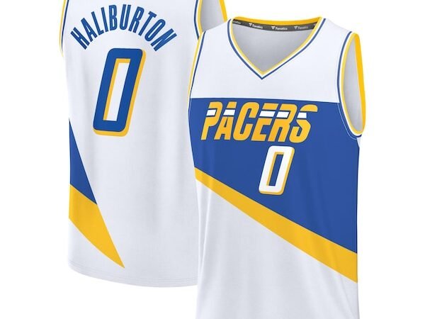 Tyrese Haliburton Indiana Pacers Youth 2025/26 City Edition Fast Break Jersey - White
