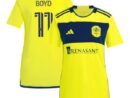Tyler Boyd Nashville SC adidas Women's 2024 The 615 Kit Replica Player Jersey - Yellow/Black