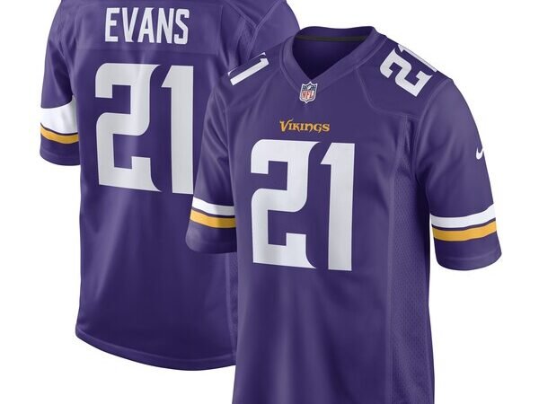 Akayleb Evans Minnesota Vikings Nike Game Player Jersey - Purple
