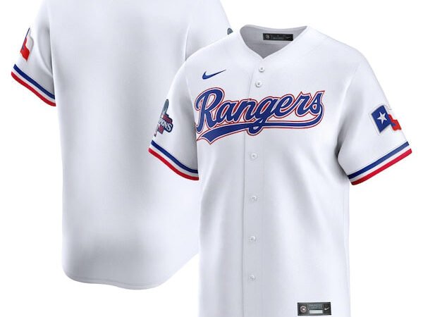 Texas Rangers Nike Home 2023 World Series Champions Limited Jersey - White