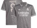 Kylian Mbappé Los Merengues adidas Originals Youth 2024/25 Third Replica Player Jersey - Charcoal