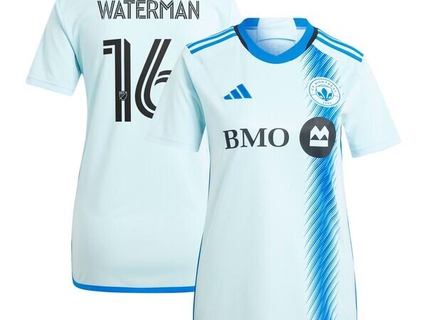 Joel Waterman CF Montreal adidas Women's 2024 La Main Replica Player Jersey – Light Blue