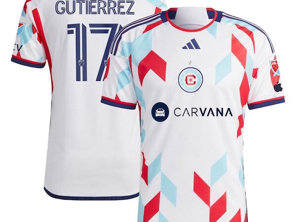 Brian Gutiérrez Chicago Fire adidas 2024 A Kit For All Authentic Player Jersey – White