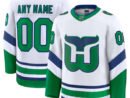 Carolina Hurricanes  Throwback Premium Custom Jersey - White
