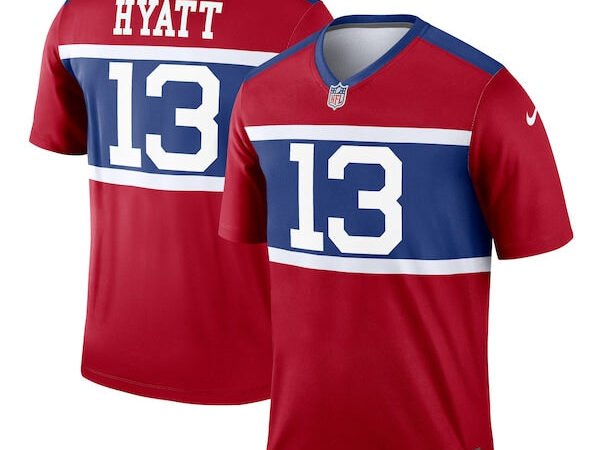Jalin Hyatt New York Giants Nike Alternate Legend Player Jersey - Century Red
