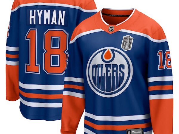 Zach Hyman Edmonton Oilers 2025 Stanley Cup Final Home Breakaway Jersey - Royal