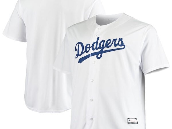 Los Angeles Dodgers Big & Tall Replica Team Jersey - White