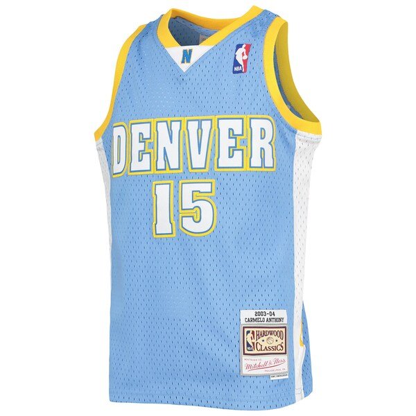 Carmelo Anthony Denver Nuggets Youth 2003-04 Hardwood Classics Swingman Jersey - Powder Blue