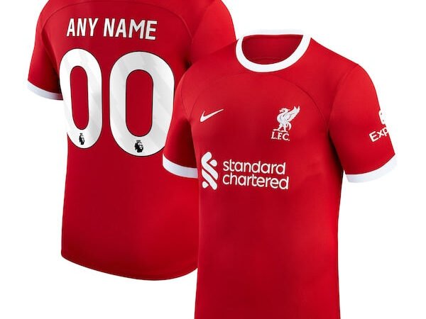 Liverpool Nike 2023/24 Home Replica Custom Jersey - Red