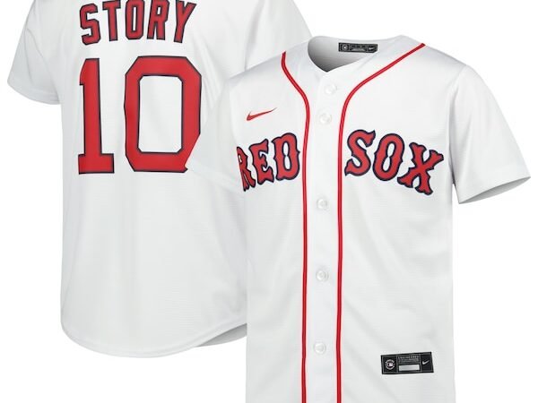 Trevor Story Boston Red Sox Nike Youth Alternate Replica Player Jersey - White/Red