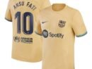 Ansu Fati Barcelona Nike Youth 2022/23 Away Breathe Stadium Replica Player Jersey - Yellow