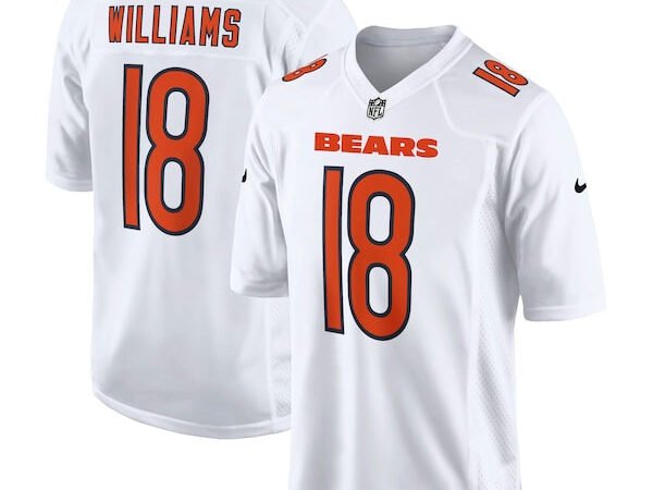 Caleb Williams Chicago Bears Nike Fashion Jersey - Tundra White/Black