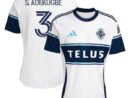 Samuel Adekugbe Vancouver Whitecaps FC adidas 2025 The Peak Replica Player Jersey - White