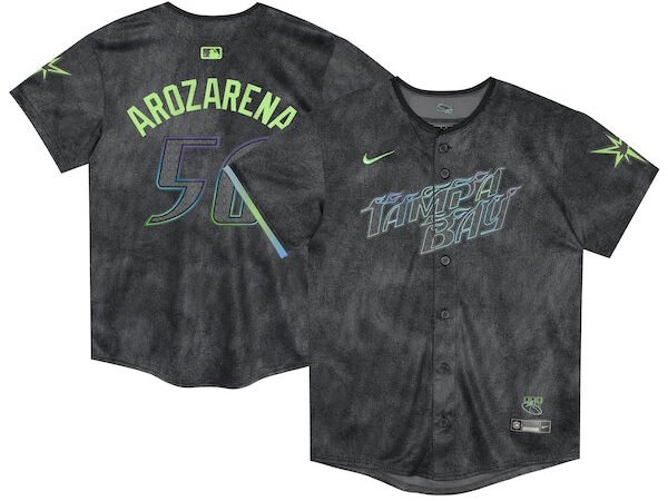 Randy Arozarena Tampa Bay Rays Nike Preschool 2024 City Connect Limited Player Jersey - Charcoal
