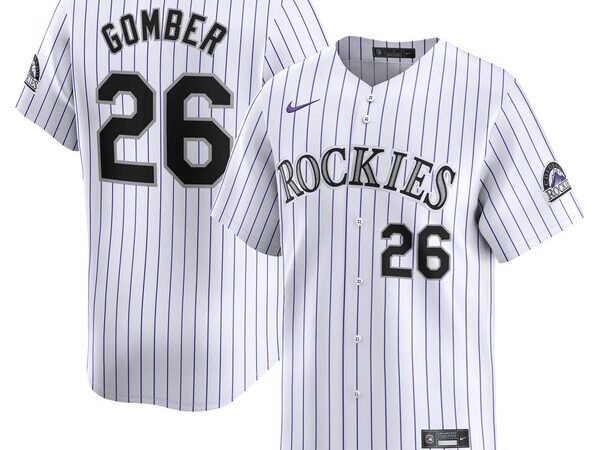 Austin Gomber Colorado Rockies Nike Home Limited Player Jersey - White