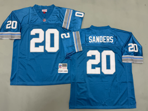 Barry Sanders Detroit Lions Authentic Throwback Retired Player Jersey