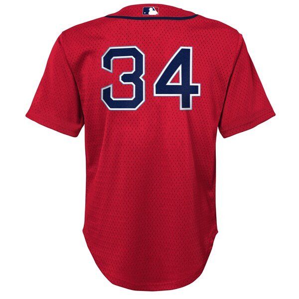 David Ortiz Boston Red Sox Preschool Cooperstown Collection Mesh Batting Practice Jersey - Red