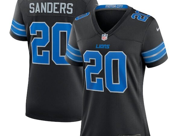 Barry Sanders Detroit Lions Nike Women's 2nd Alternate Retired Player Game Jersey - Black/Blue
