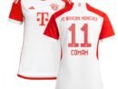 Kingsley Coman Bayern Munich adidas Women's 2023/24 Home Replica Jersey - White/Black